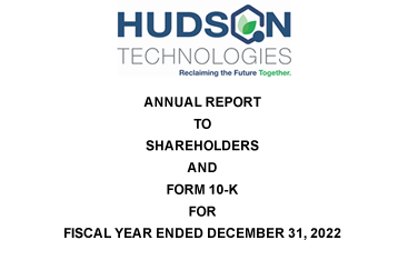 Hudson Technologies Annual Shareholder Report